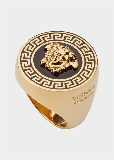 versace ring pricerunner|versace enamel ring.